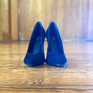 4" Black Suede Stilettos